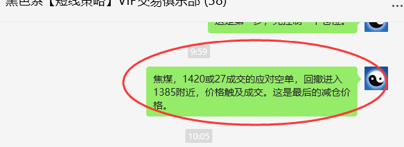 10月29日，焦煤：VIP精准交易策略（日间）空减平61点
