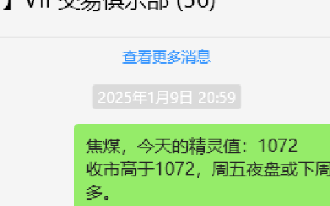 1月16日，焦煤：VIP精准交易策略（短多）跟踪利润触及80点