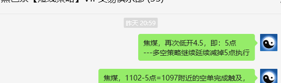 2月14日，焦煤：VIP精准策略（日间）多空减平51+12点