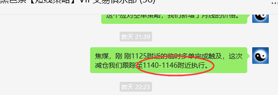 2月21日，焦煤：VIP精准策略（日间）多空减平22+5点