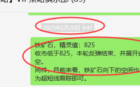 2月26日，铁矿石：VIP精准策略（短空）跟踪利润突破33点