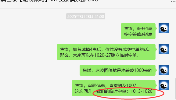 3月31日，焦煤：VIP精准策略（日间）多空减平23点