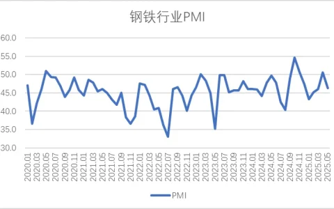 2025年5月钢铁PMI为46.4%