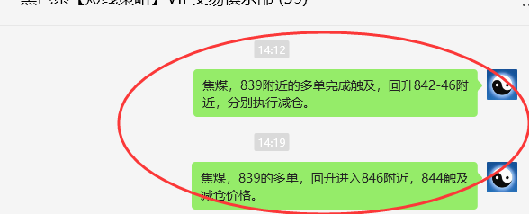 7月4日，焦煤：VIP精准策略（日间）多空减平33+10点