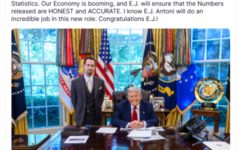 特朗普提名E·J·安东尼为下一任劳工统计局局长