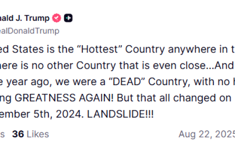 特朗普在鲍威尔讲话前吹捧美国经济“火热”