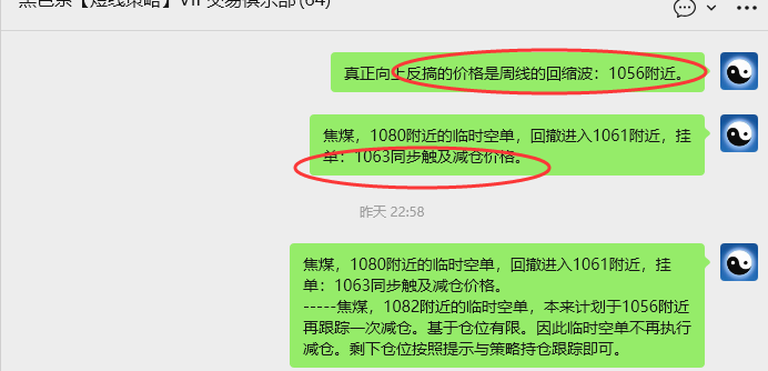 11月26日，焦煤：VIP精准策略（日间）多空减平46+14点