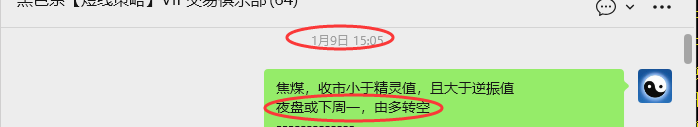 1月21日，焦煤：VIP精准策略（短空）跟踪目标100点