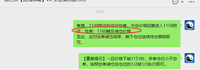 2月2日，焦煤：VIP精准策略（日内）多空减平100+30点