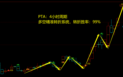PTA期货：4小时周期，多空精准转折系统，胜率：99%
