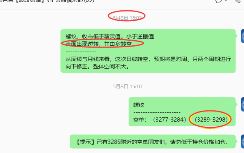 5月20日：螺纹VIP精准策略（短空）跟踪利润突破110点