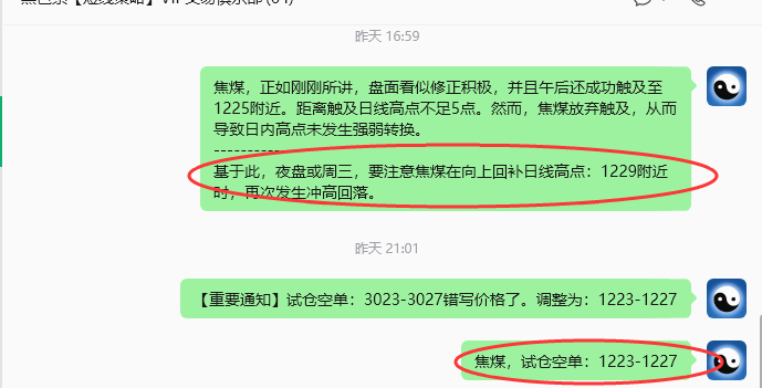 5月20日，焦煤：VIP精准策略（日内）多空减平44+11点