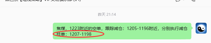 5月20日，焦煤：VIP精准策略（日内）多空减平44+11点