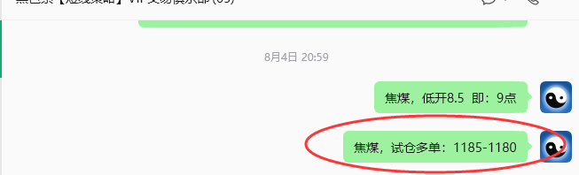 8月11日:黑色之焦煤(短线)152复核汇总